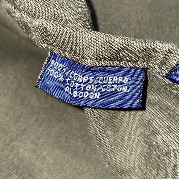 SOLD! Tommy Hilfiger X-Large Military OD Green Men’s Full Zip Lightweight Jacket - Picture 7 of 14